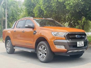 Ford Ranger Wildtrak 3.2L AT 2016. Màu Cam. Biển Tp.HCM